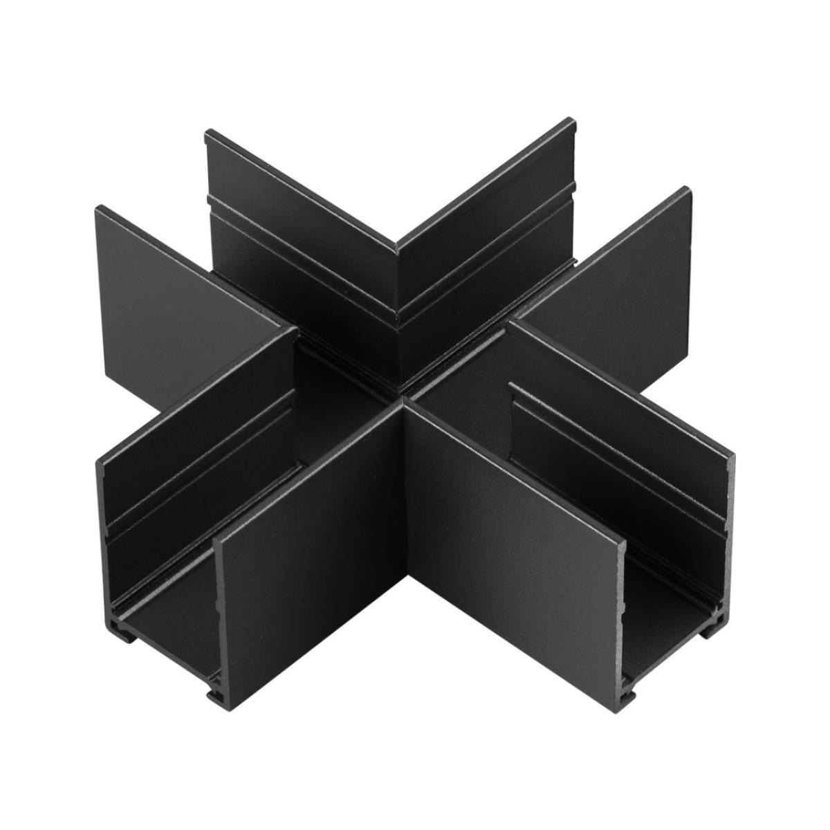Трековые систем Соединитель X Novotech VECTOR 135309 в стиле минимализм черный металл
