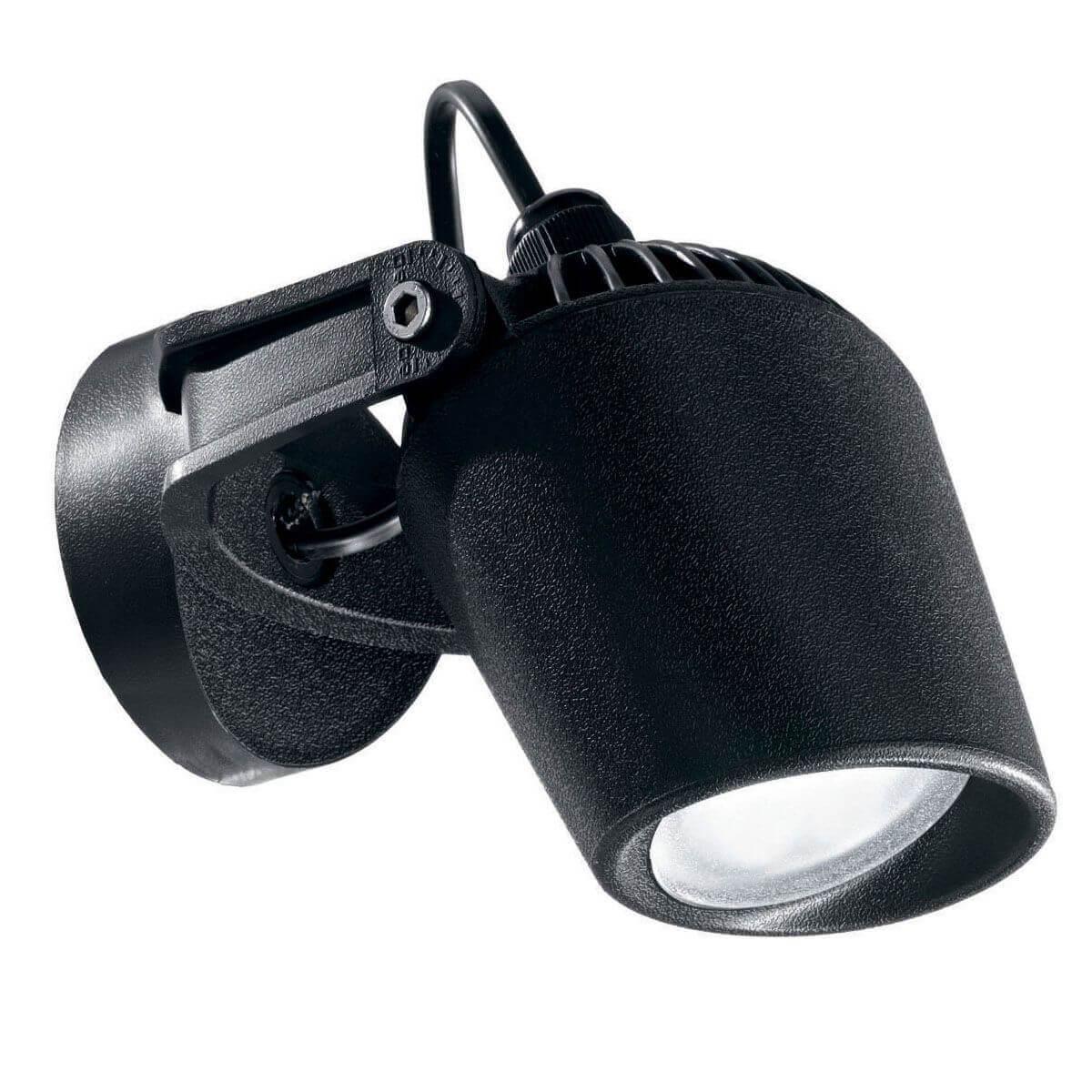 Уличное освещение Уличный настенный светодиодный светильник Ideal Lux Minitommy AP Nero 4000K 096476 черный пластик