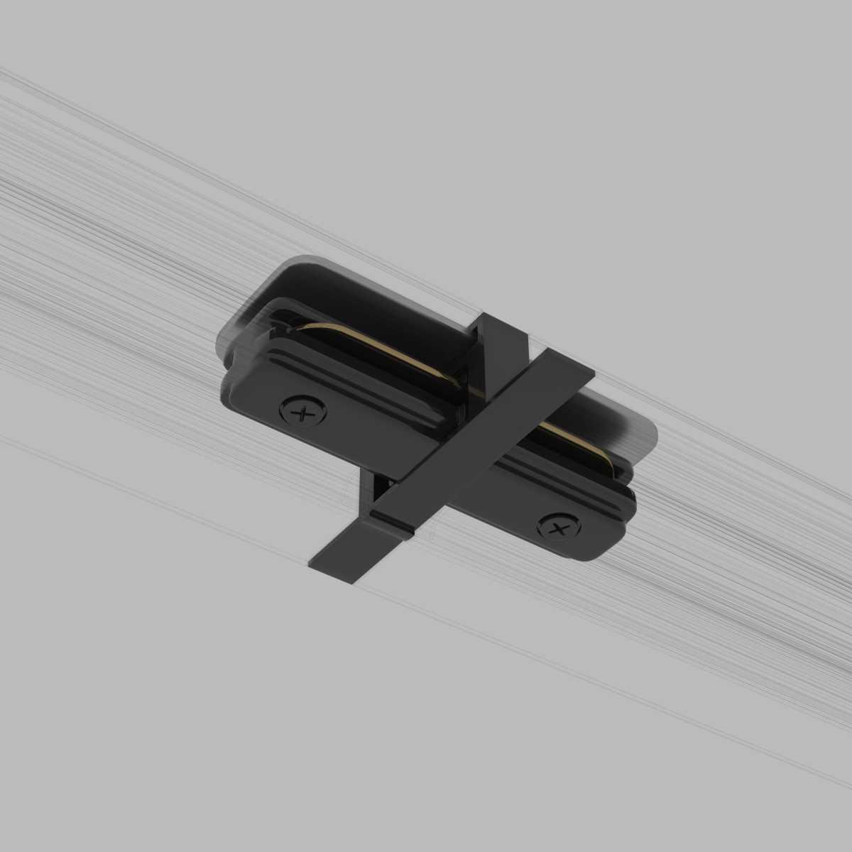 Трековые систем Коннектор прямой Elektrostandard TRCM-1-I-BK a049558 черный пластик