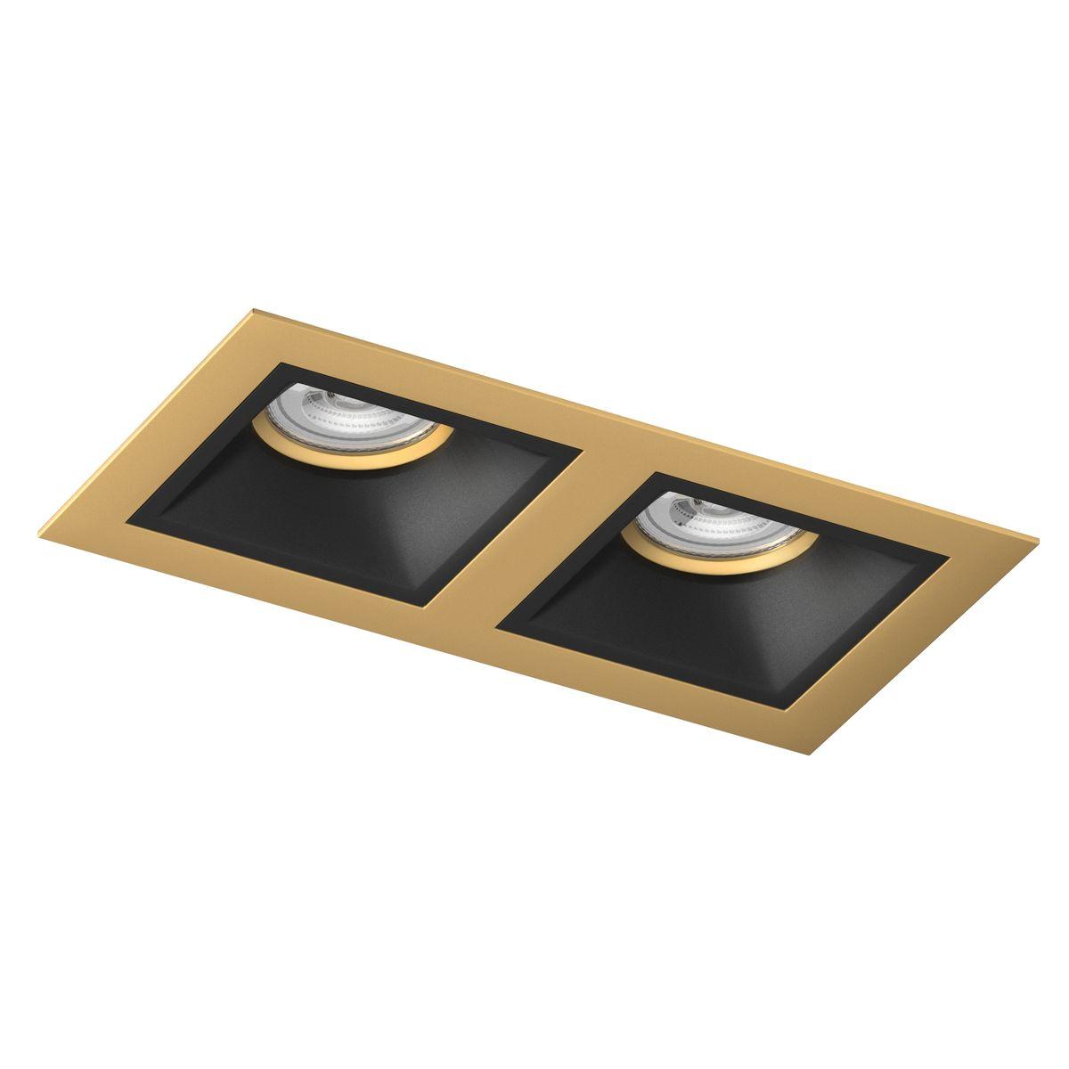 Светильник Комплект со светильником Lightstar Domino Quadro (214523+214507+214507+214003+214003) золото пластик