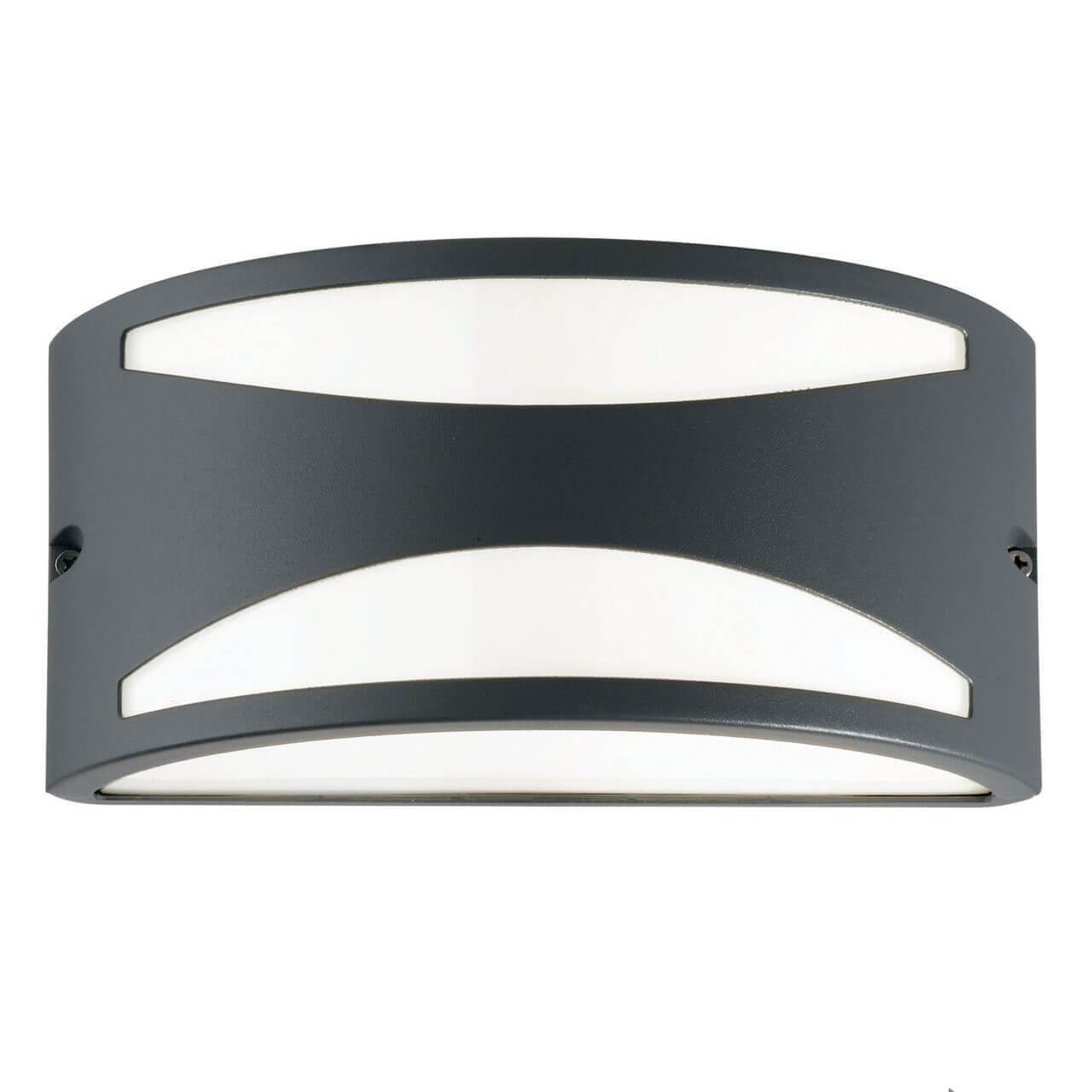 Уличное освещение Уличный настенный светильник Ideal Lux Rex-3 AP1 Antracite 092447 белый пластик