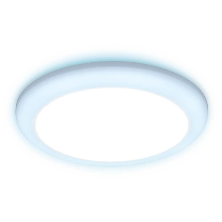 Офисное освещение Встраиваемый светодиодный светильник Ambrella light Led Downlight DCR309 белый пластик