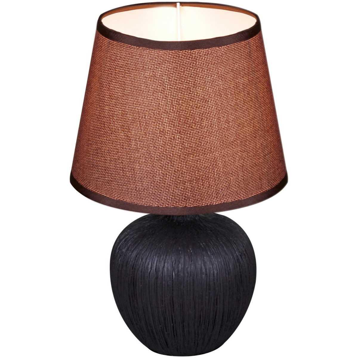 Настольная лампа Настольная лампа Reluce 98570-0.7-01 dark brown коричневый керамика