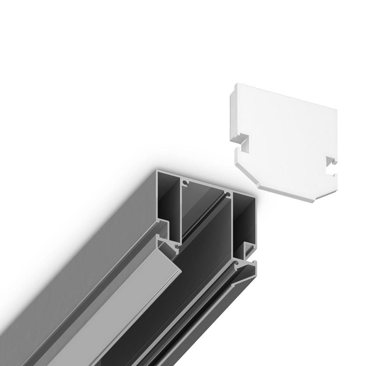 Трековые систем Заглушка Ambrella Light Track System Magnetic 220V (2шт) GL1063 белый пластик