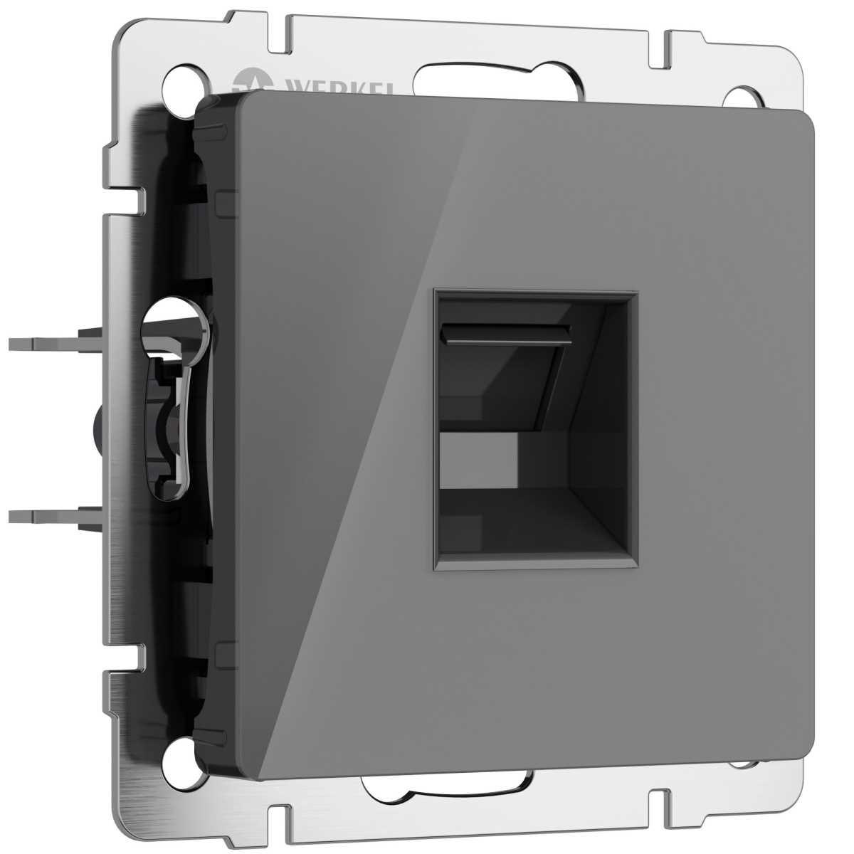 Электротовар Розетка Ethernet Werkel RJ-45 W1181044 4690389197543 серый пластик