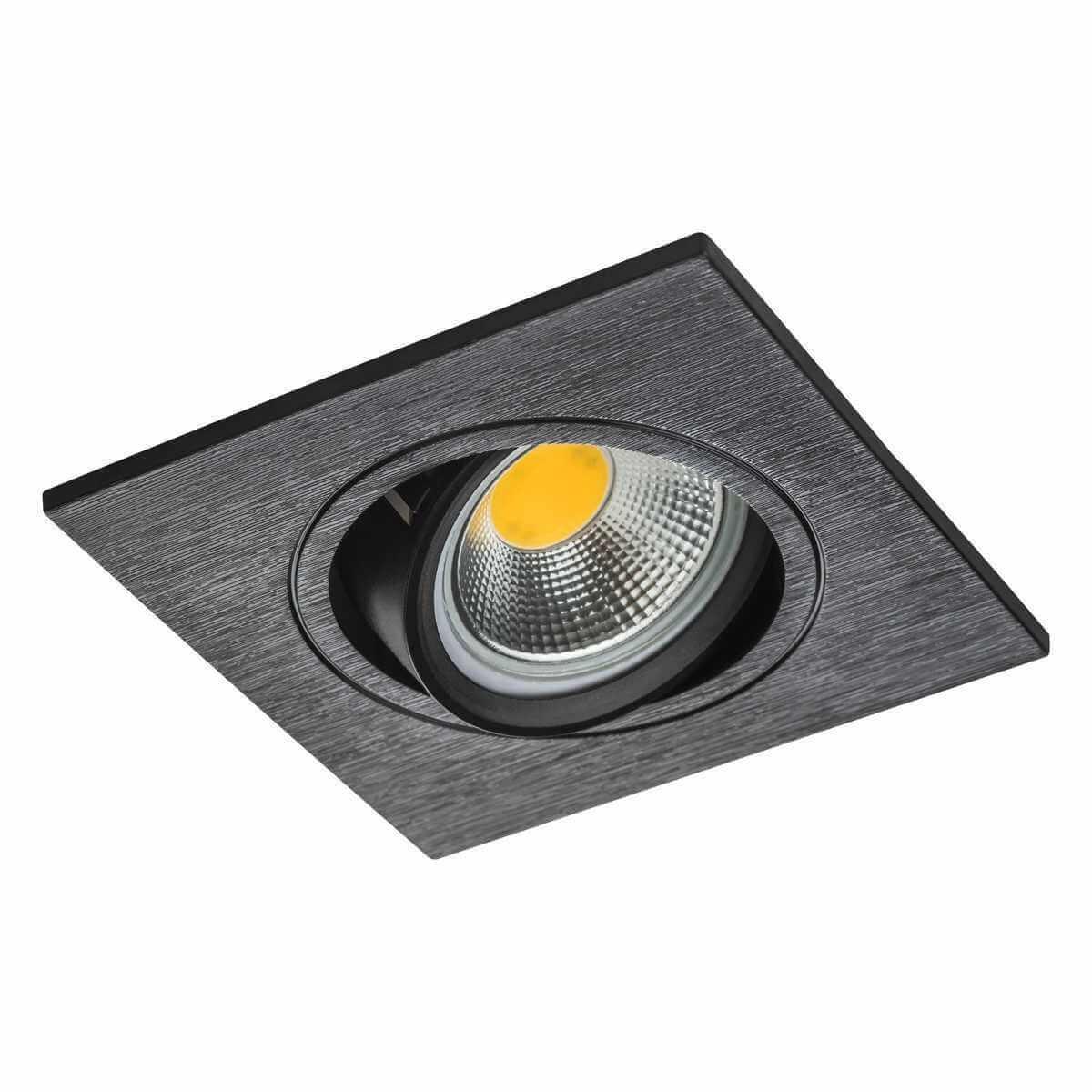 Офисное освещение Встраиваемый светильник Lightstar Banale 012037 черный пластик