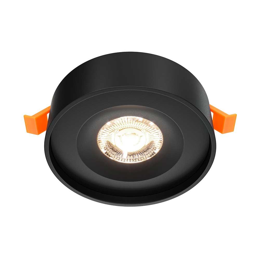 Офисное освещение Встраиваемый светодиодный светильник Maytoni Technical Planet DL035-2-L6B4K черный металл