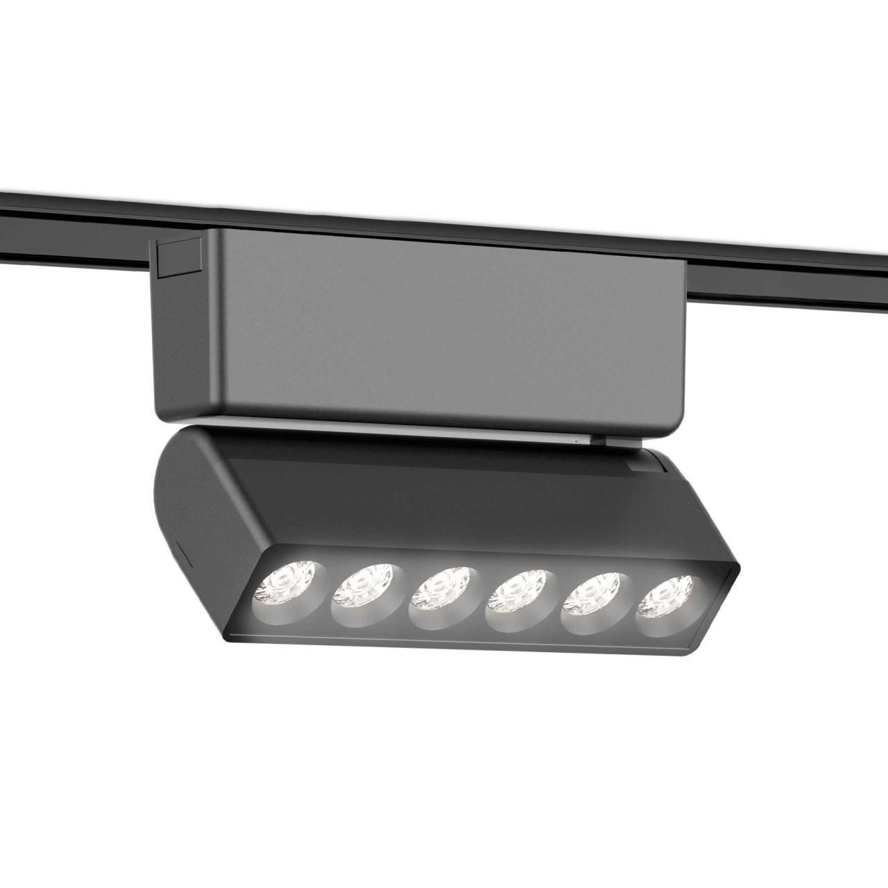 Трековые светильник Трековый светодиодный светильник Ambrella light Track System Magnetic Ultra Slim черный металл