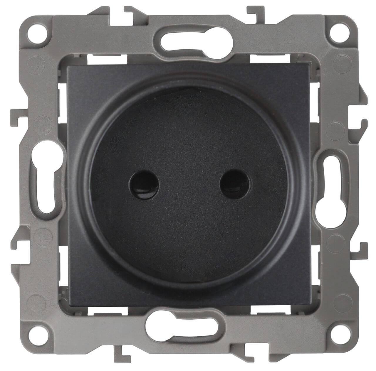 Электротовар Розетка ЭРА 12 2P 16A 250V 12-2105-05 Б0018258 серый пластик
