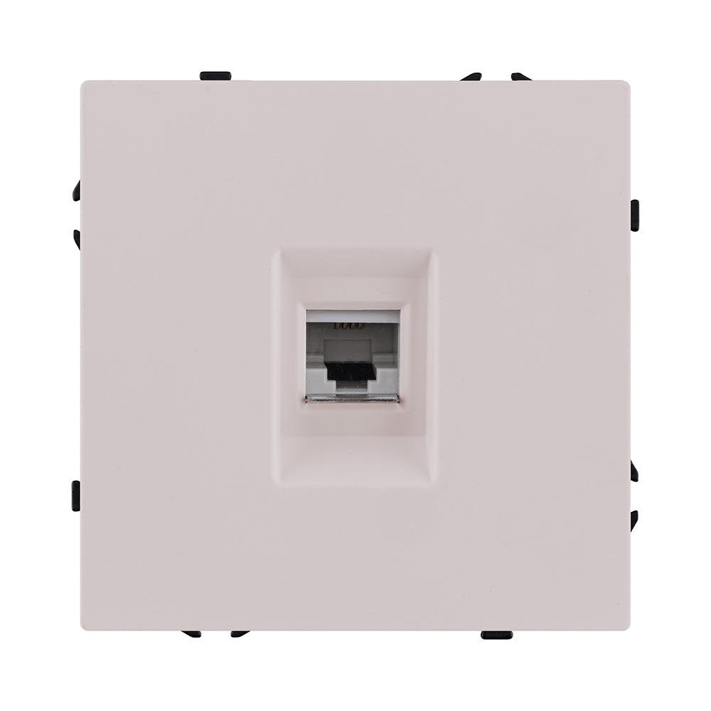Электротовар Розетка телефонная RJ11, кашемир матовый Kollinger Eclipse EC-019CM бежевый