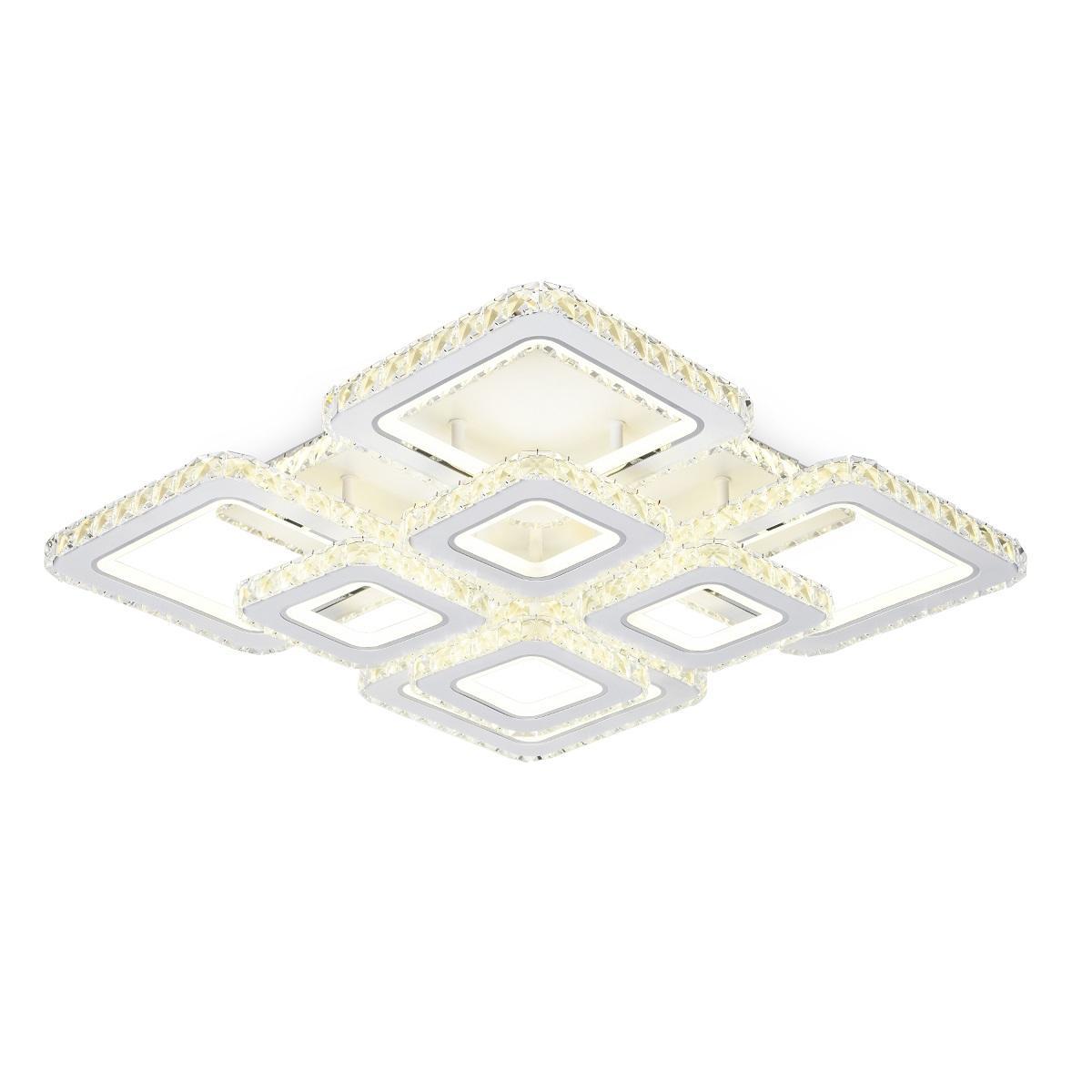 Потолочная люстра Потолочная светодиодная люстра Ambrella light Acrylica Ice белый металл