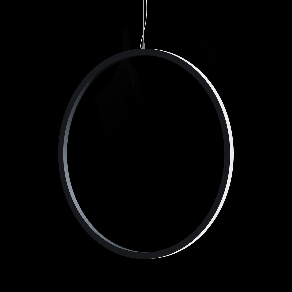 Подвесные светильник Светодиодный светильник Holding RING EXT PLUS 500x20x20mm, подвесной черный металл