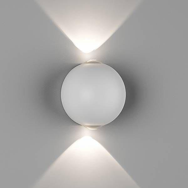Настенные светильник Настенный светодиодный светильник DesignLed GW Sfera-DBL белый металл