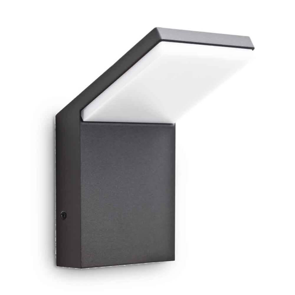 Уличное освещение Уличный настенный светодиодный светильник Ideal Lux Style Ap Antracite 4000K 209845 серый пластик