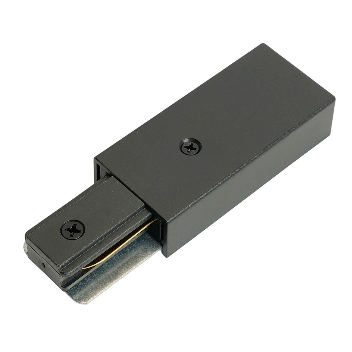 Трековые систем Соединитель-коннектор Feron LD1022 51902 черный пластик