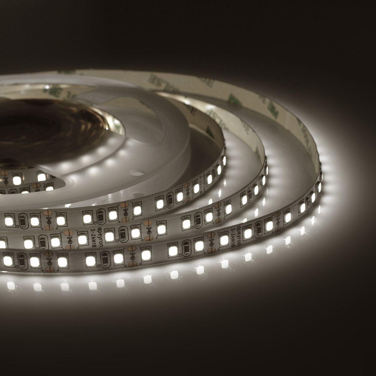 Светодиодные лент Светодиодная лента Apeyron m 120LED m 3528SMD теплый белый 5M 32BL белый пластик