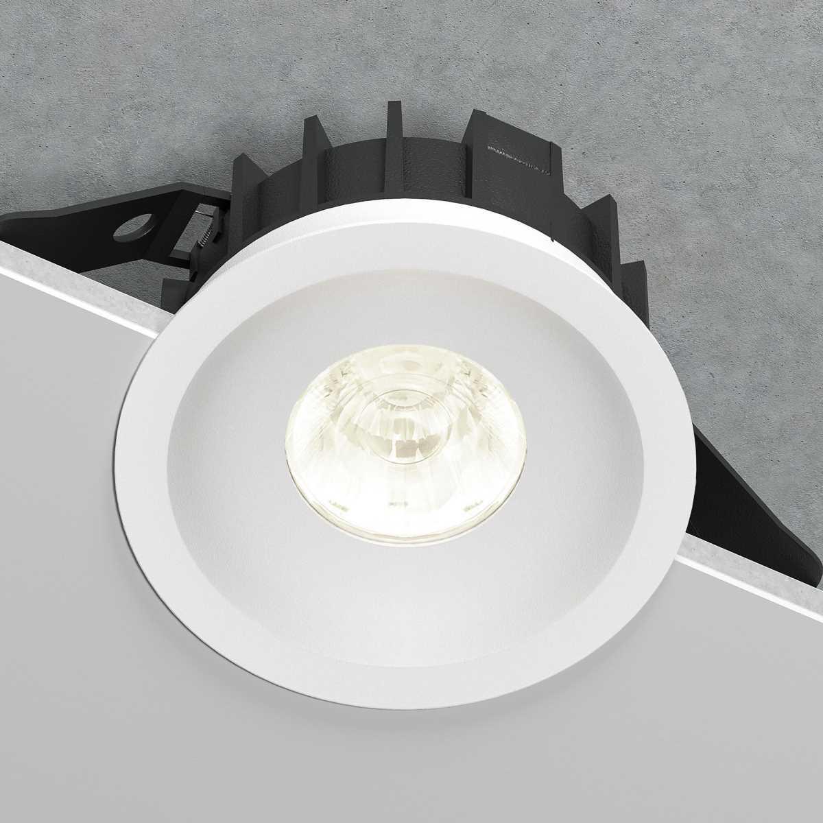 Офисное освещение Встраиваемый светодиодный светильник Elektrostandard Combi 25069 / LED a069009 белый металл