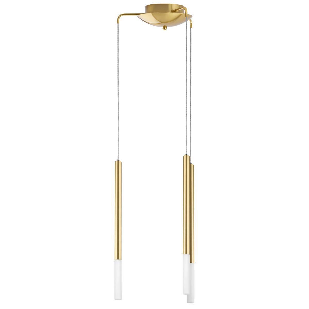 Светильник Комплект с подвесной люстрой Lightstar Tubo (574713+747143 (3шт) в стиле минимализм золото металл