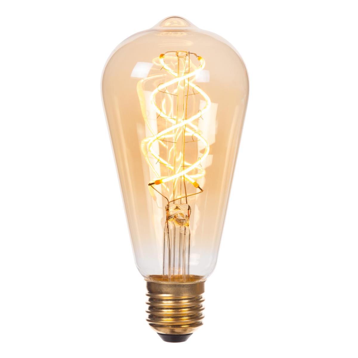 Лампочк Лампа Lucide ST64 49034 95 62 коричневый стекло