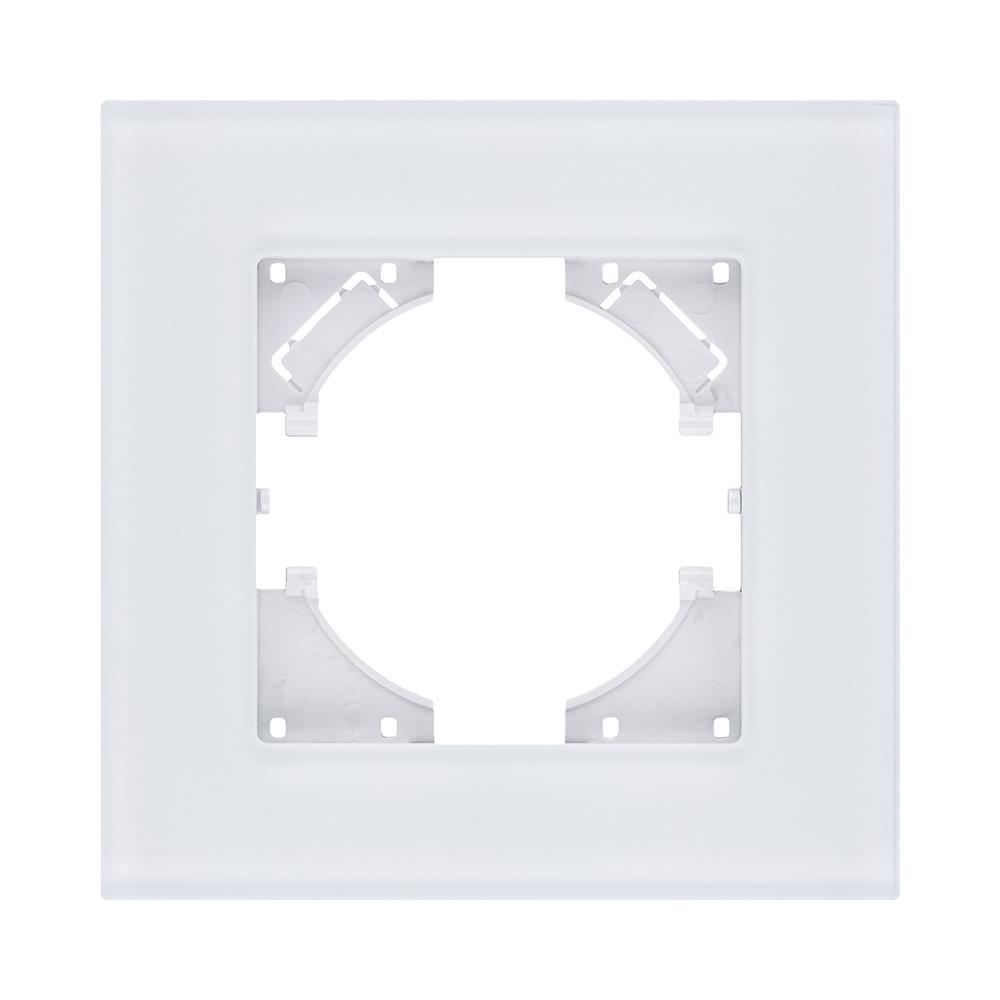 Электротовар Рамка 1-постовая, стекло белый Kollinger Reflex MG RM1WH белый