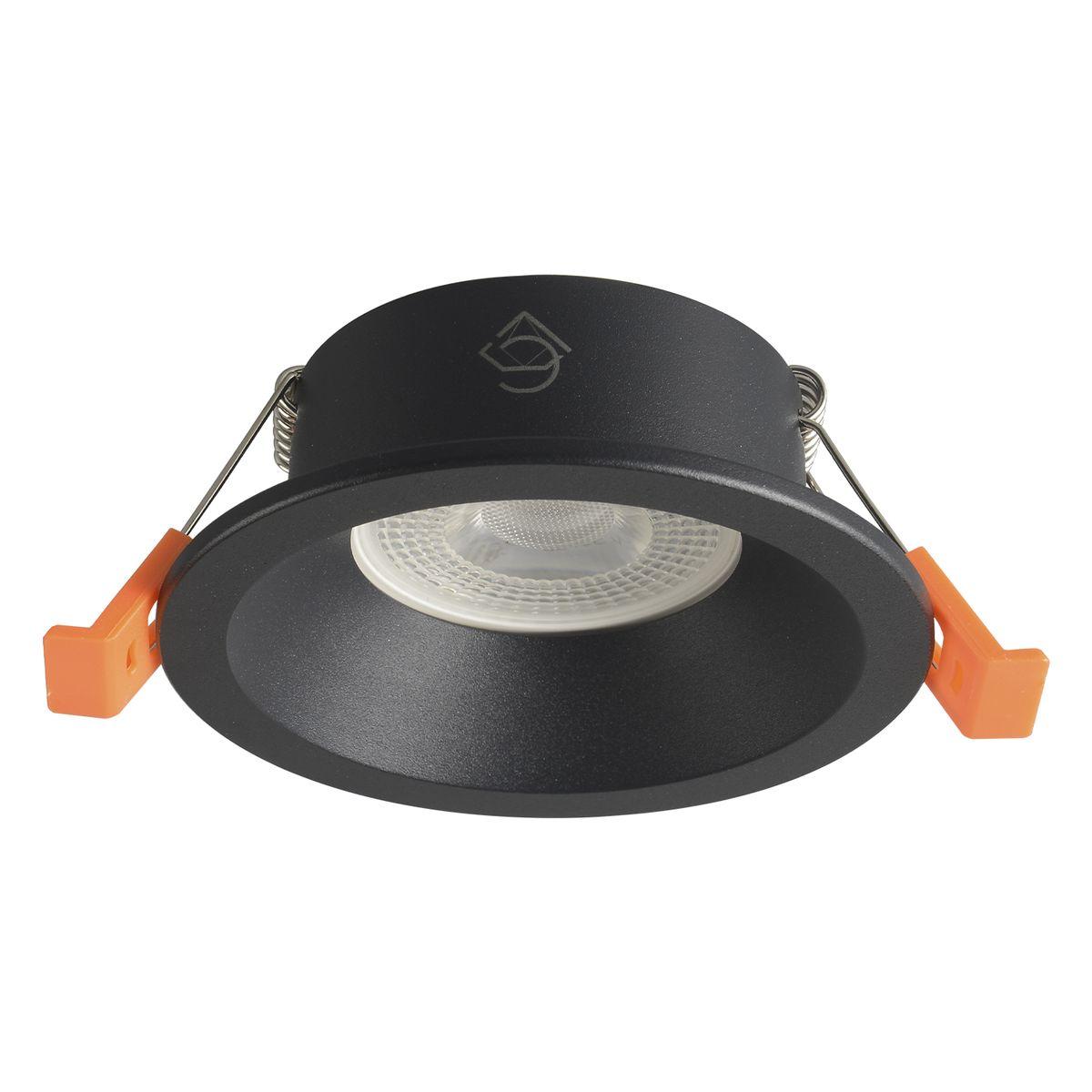 Светильник Встраиваемый светильник Crystal Lux CLT 080C1 BL черный металл
