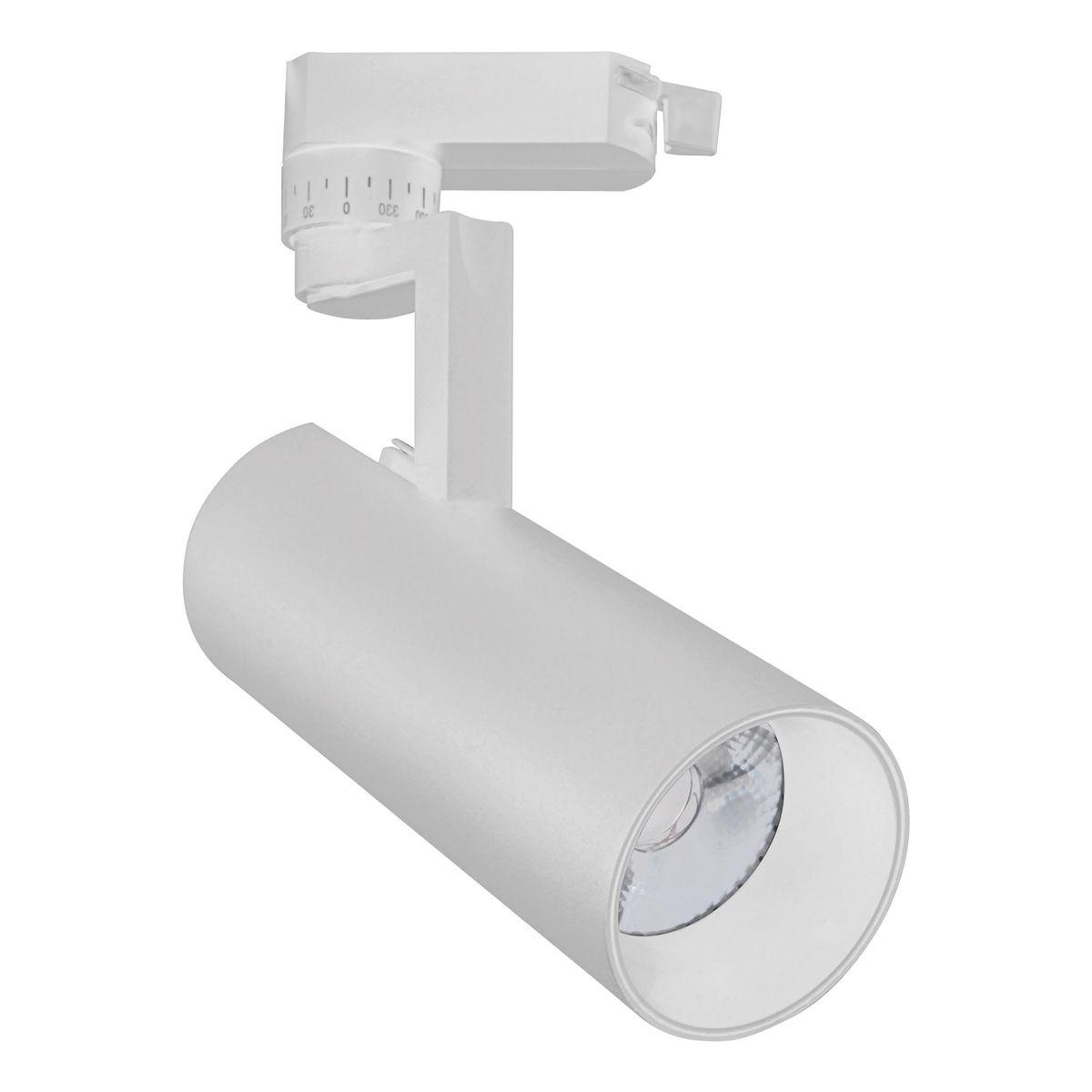 Трековые светильник Трековый светодиодный светильник Escada 20029TRA 02LED SWH белый пластик