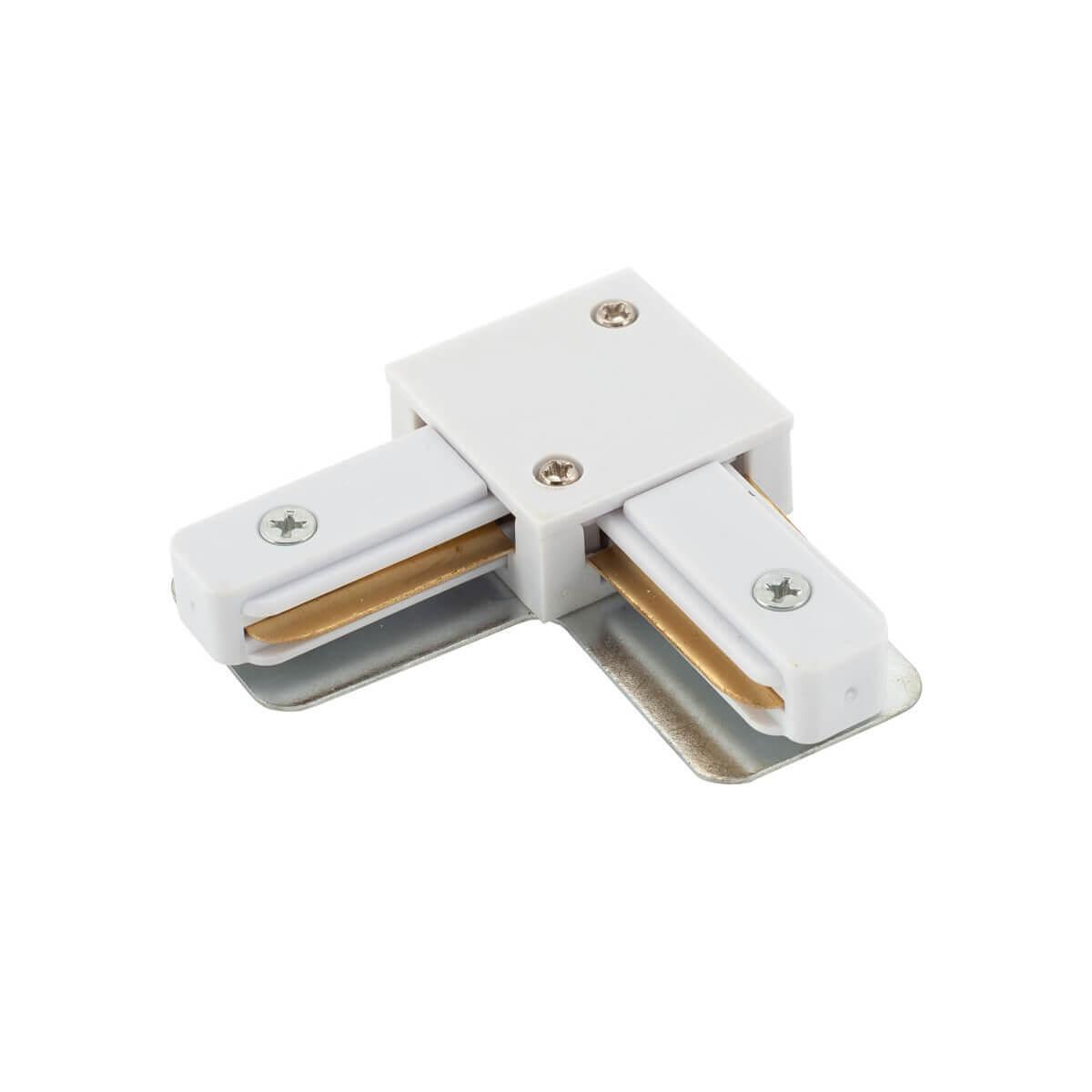 Трековые систем L-коннектор Denkirs TR1102-WH белый металл