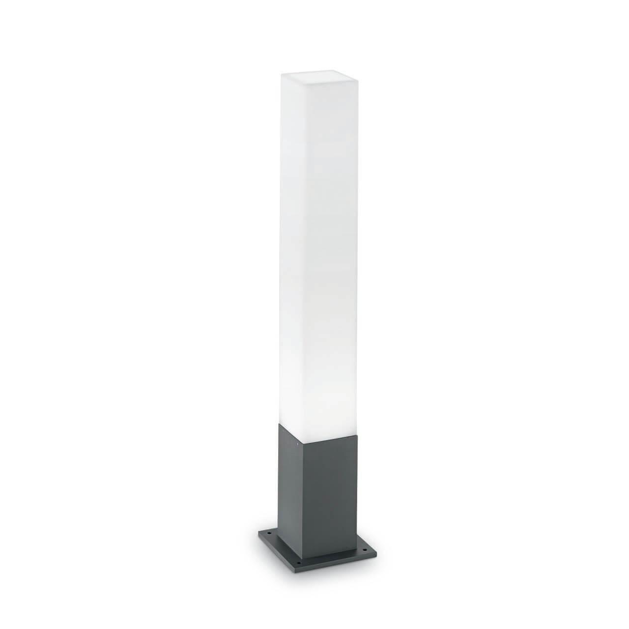 Уличное освещение Уличный светильник Ideal Lux Edo Outdoor PT1 Square Antracite 135762 белый пластик