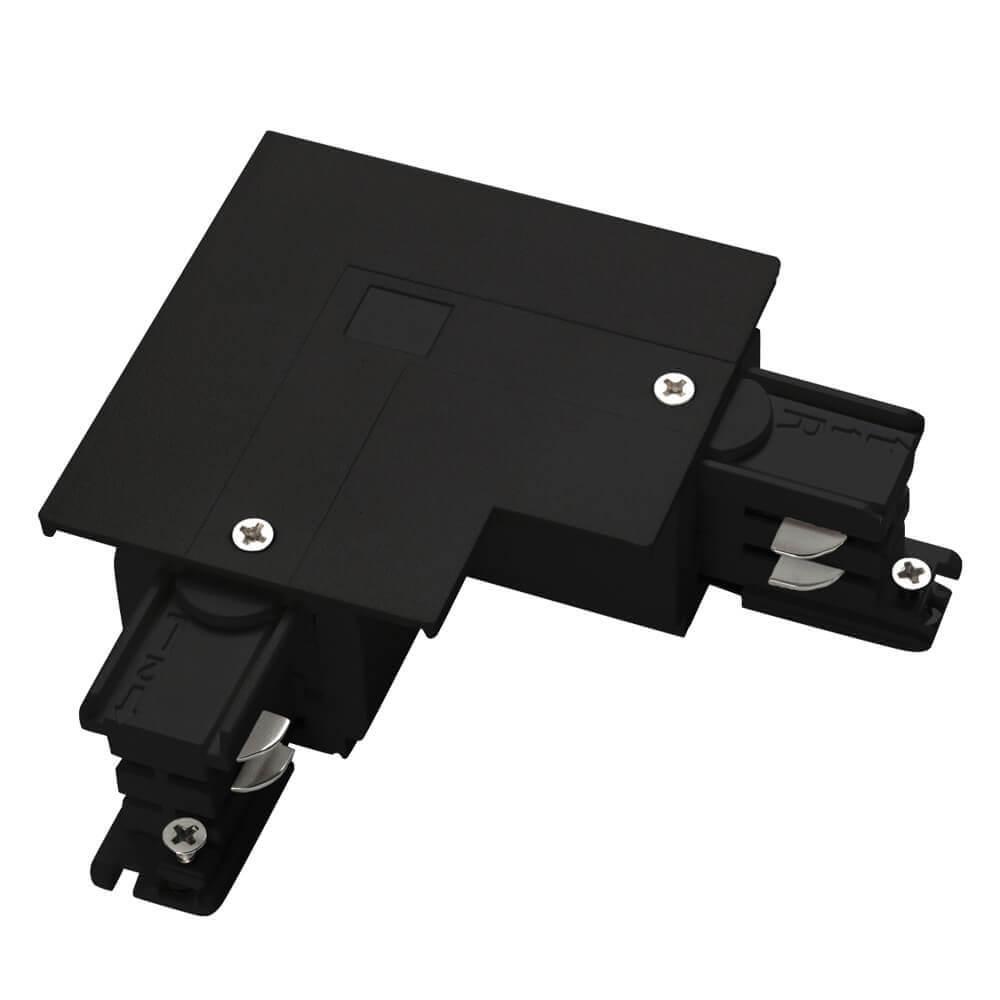 Трековые систем Коннектор L-образный левый Ideal Lux Link Trim L-Connector Left Bk On-Off 188126 черный пластик