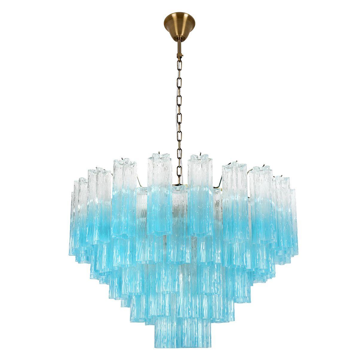 Подвесная люстра Люстра Murano 10580 800 Clear blue голубой стекло