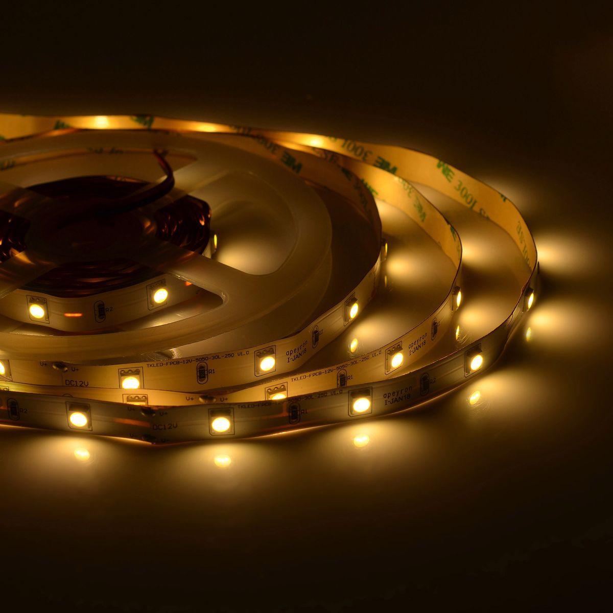Светодиодные лент Светодиодная лента Apeyron m 30LED m 5050SMD теплый белый пластик