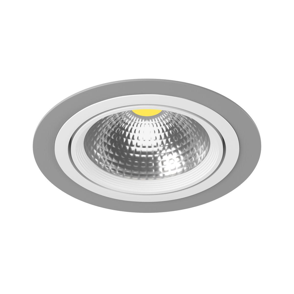 Светильник Комплект из светильника и рамки Lightstar Intero серый металл