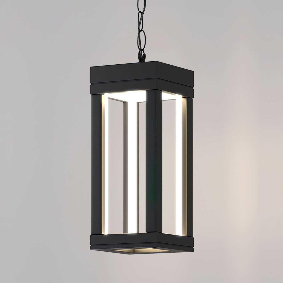Уличное освещение Уличный подвесной светодиодный светильник Elektrostandard Frame 1528 Techno Led… черный металл