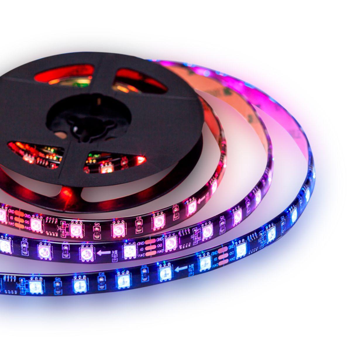 Светодиодные лент Комплект адресной светодиодной ленты Apeyron m 60LED m 5050SMD черный