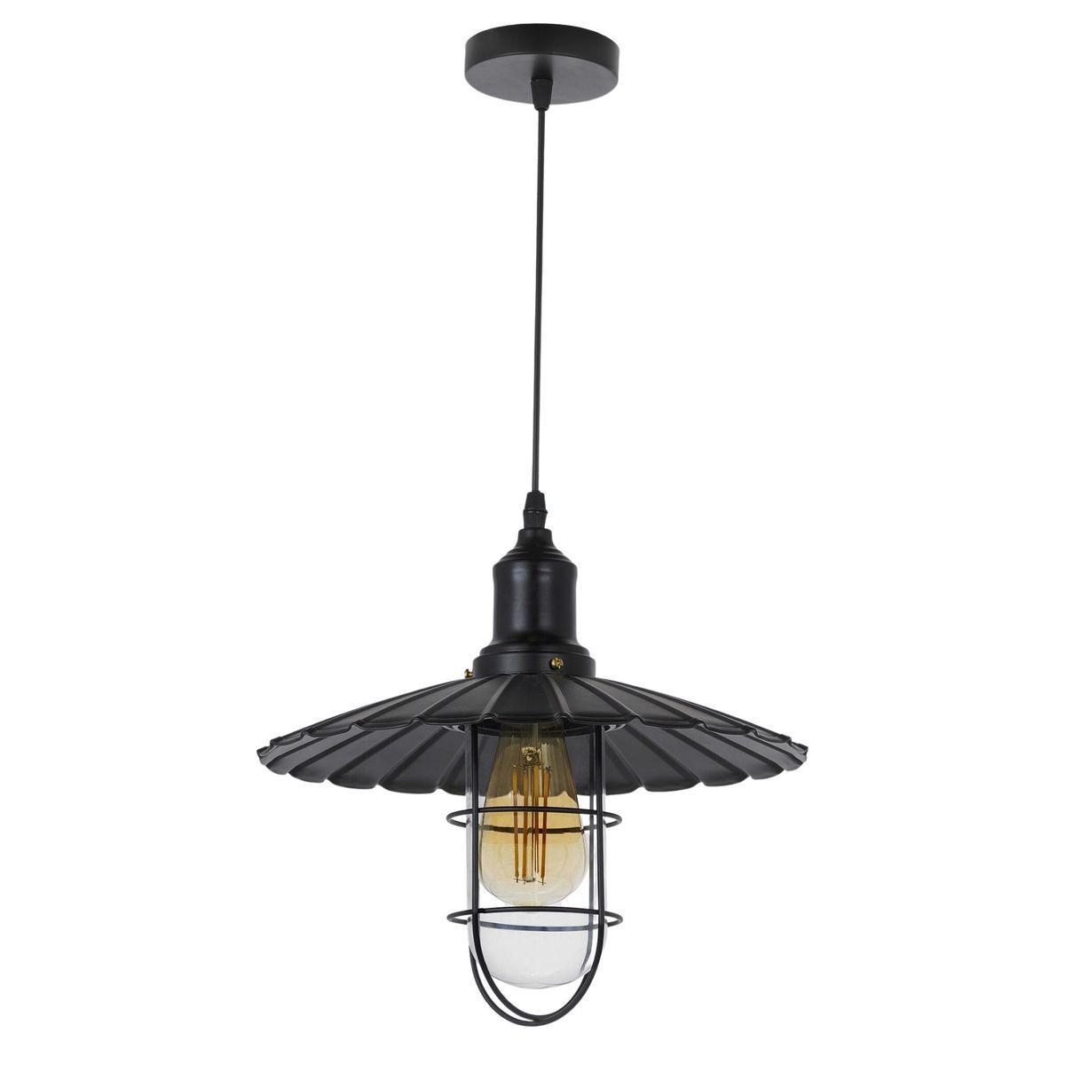Подвесные светильник Подвесной светильник Lumina Deco Lataro черный стекло