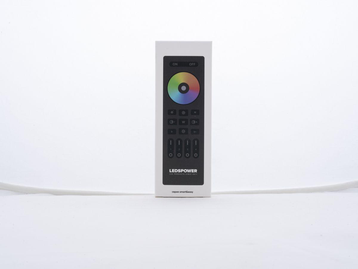 Светодиодные лент Пульт LEDS POWER RGB RGBW RGBCCT на 4 зоны черный черный пластик