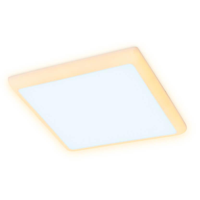 Офисное освещение Встраиваемый светодиодный светильник Ambrella light Led Downlight DCR333 белый пластик