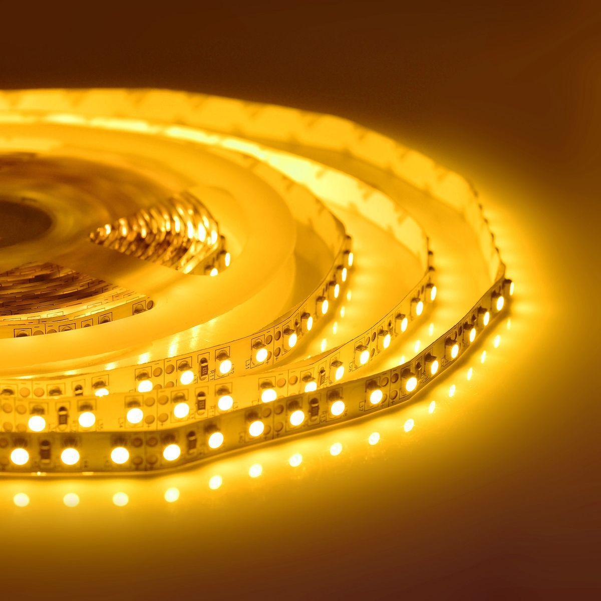 Светодиодные лент Светодиодная лента Apeyron m 60LED m 3528SMD желтый 5M 33BL белый пластик