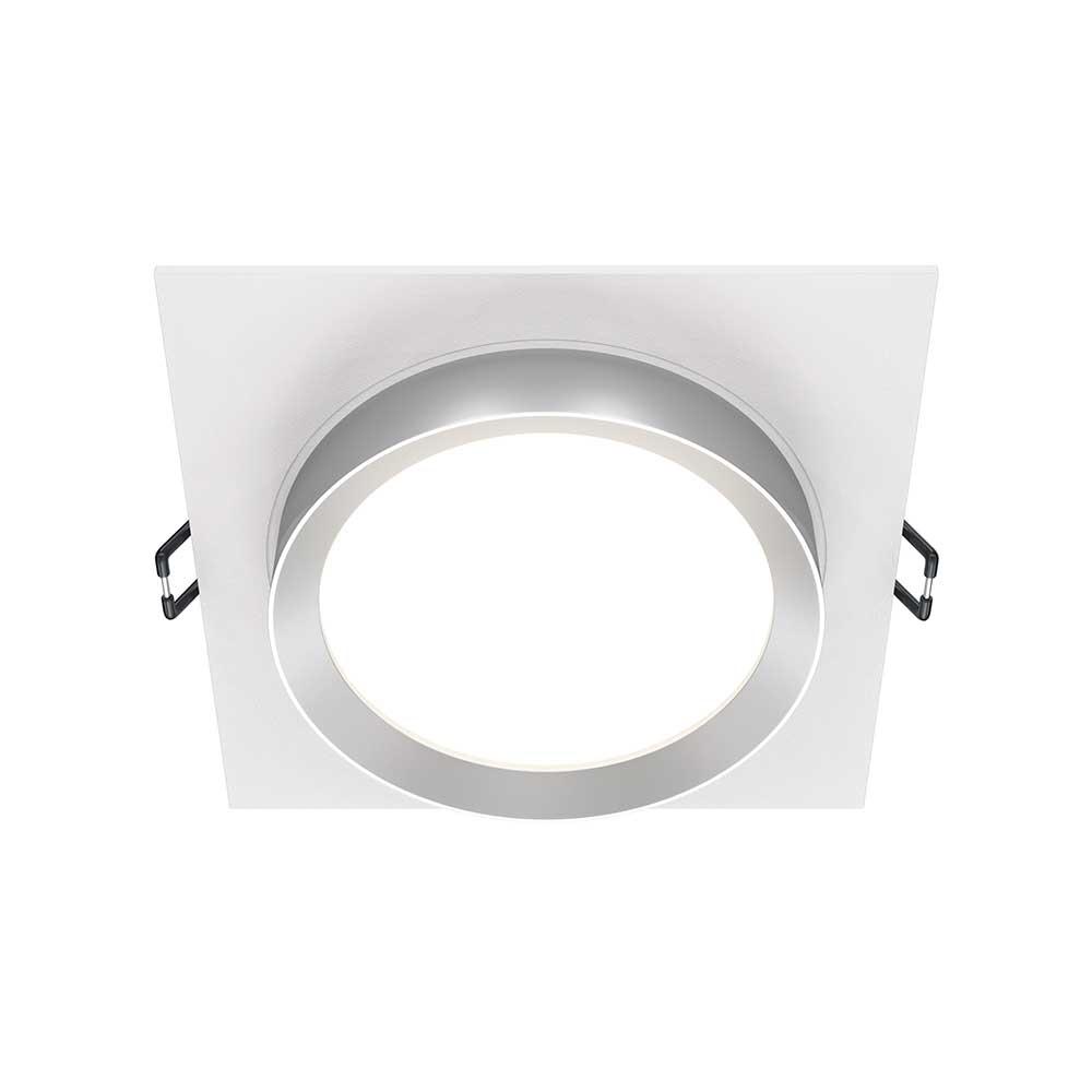 Офисное освещение Встраиваемый светильник Maytoni Hoop DL086-GX53-SQ-WS белый металл