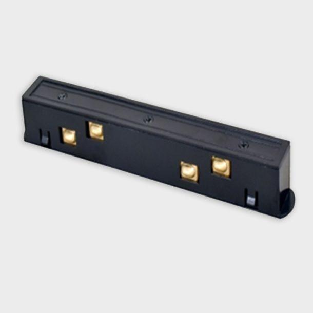 Трековые систем Коннектор прямой Italline Atom IT012-5040 black черный металл