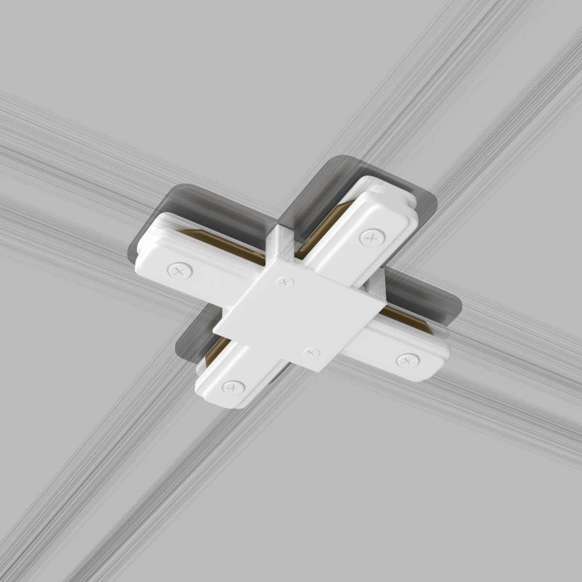 Трековые систем Коннектор X-образный Elektrostandard TRC-1-1-X-WH a039585 белый пластик