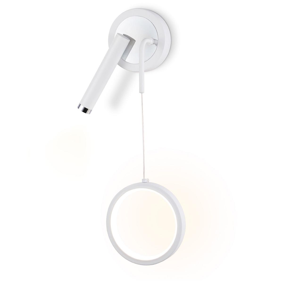 Настенные светильник Настенный светодиодный светильник Ambrella light Comfort LineTech белый металл