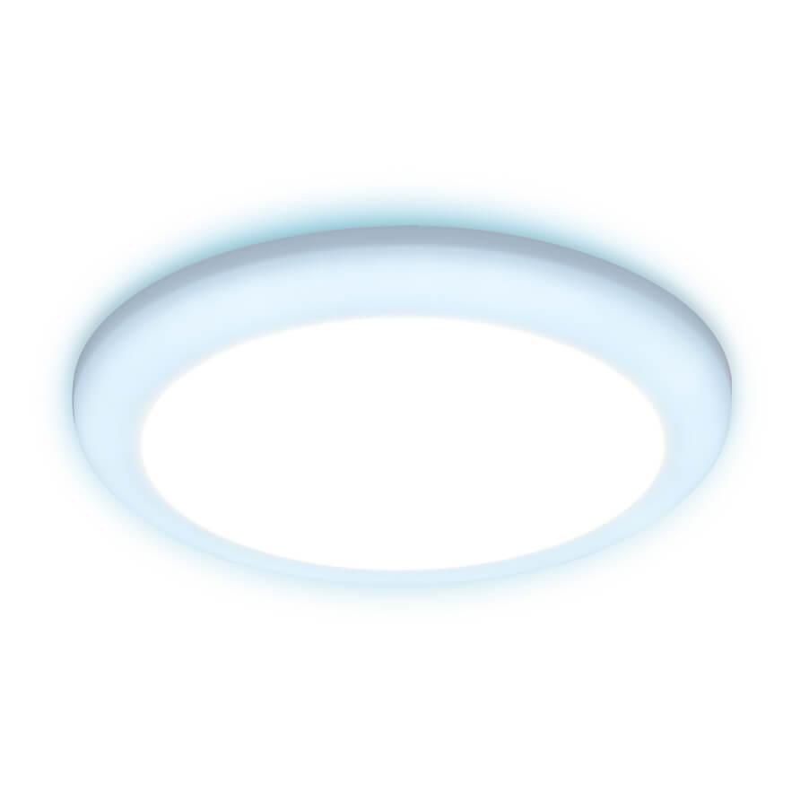 Офисное освещение Встраиваемый светодиодный светильник Ambrella light Led Downlight DCR312 белый пластик