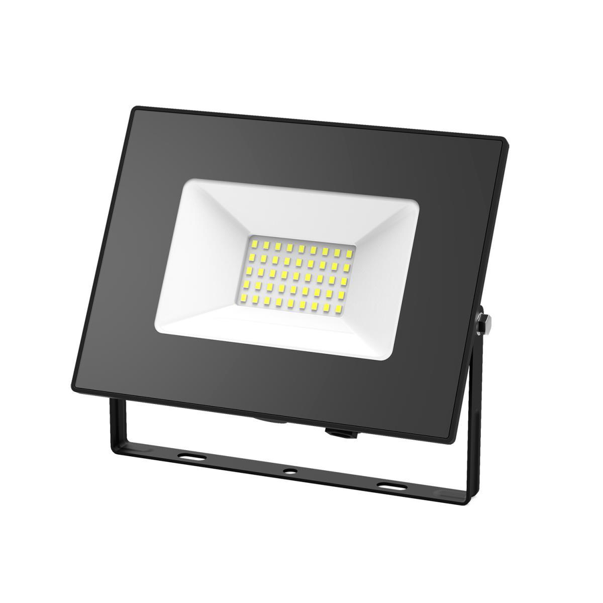 Уличное освещение Прожектор светодиодный Gauss Elementary 70W 4000К 613100270 черный стекло
