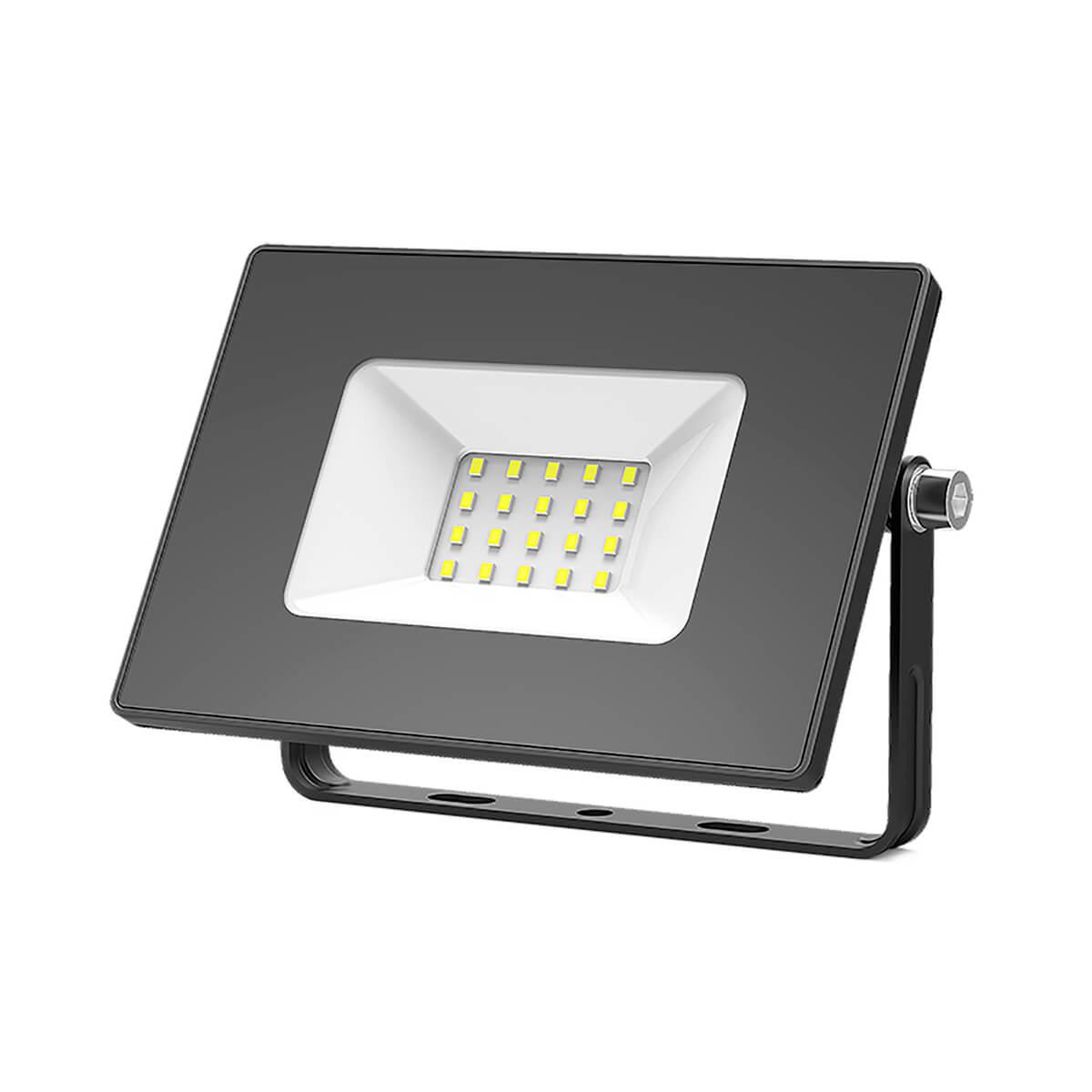 Уличное освещение Прожектор светодиодный Gauss Elementary Промо 20W 6500К 613100320P черный стекло