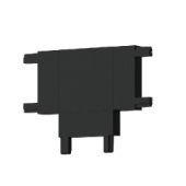 Трековые систем Коннектор T-образный Italline Kreator IT09-9030 black черный металл