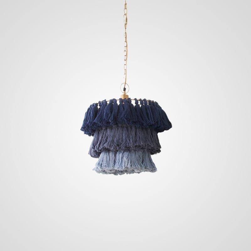 Подвесные светильник Светильник Tassel синий металл