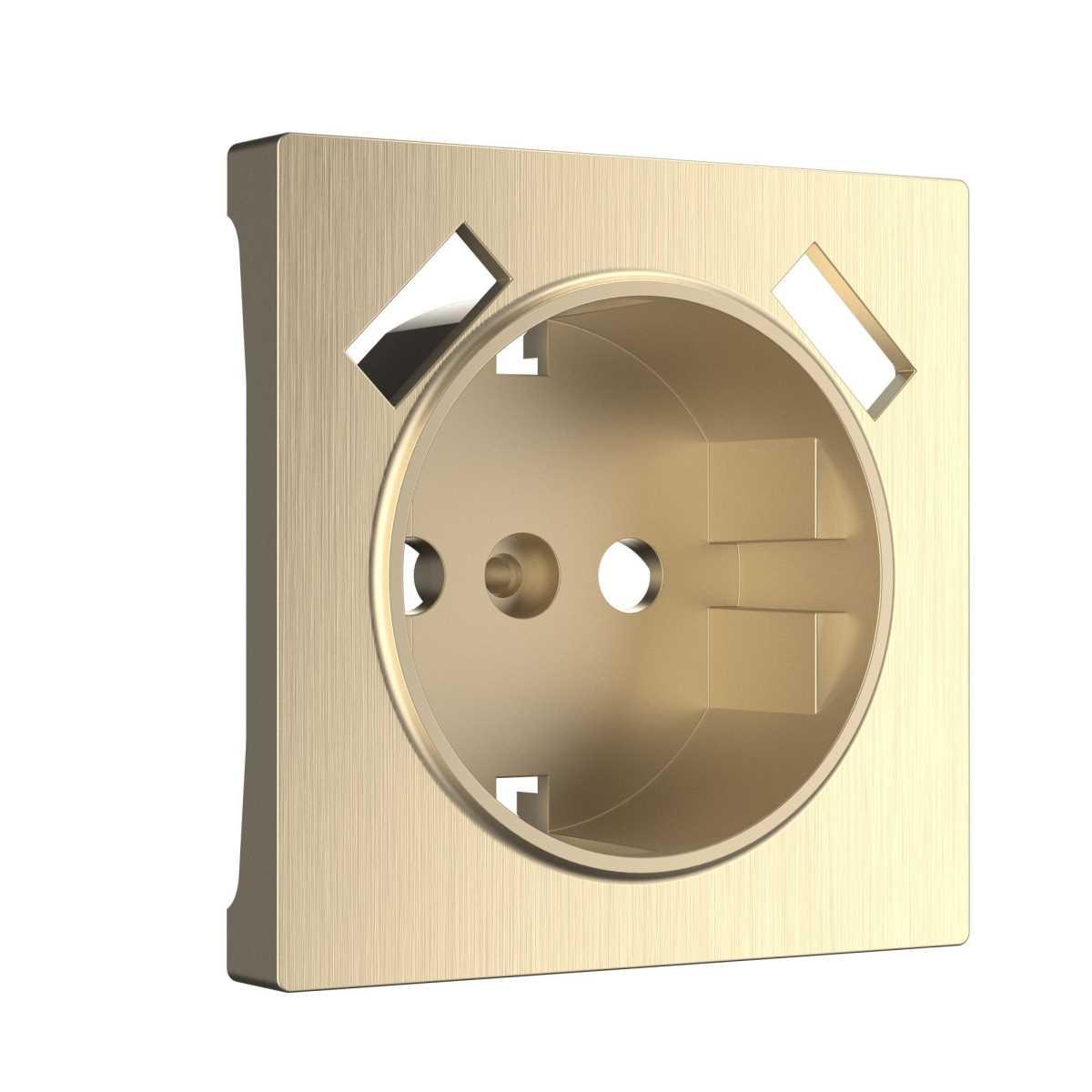 Электротовар Накладка для розетки USB Werkel шампань рифленый W1179510 4690389160592 бежевый пластик