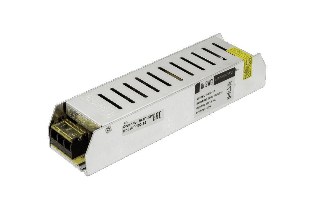 Светодиодные лент Блок питания SWG IP20 8,3A, Серый серый металлические — фото 3