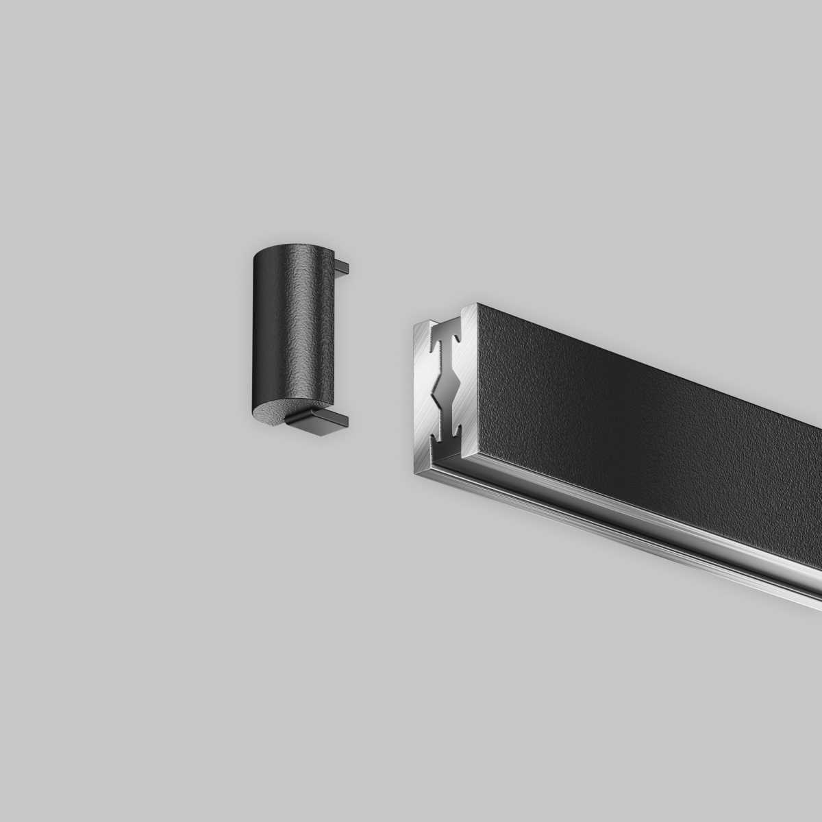 Трековые систем Заглушка торцевая для шинопровода Flarity, 1 шт., черный Maytoni Technical FLARITY… черный алюминий / алюминий и пластик — фото 5
